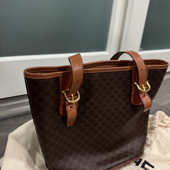 [VINTAGE] CELINE MACADAM TOTE BAG - Picture 4 of 9